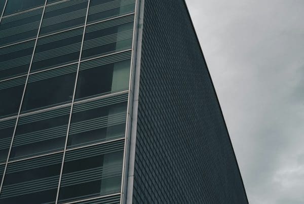 Detail of a business and finance building